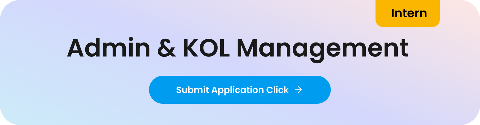 Admin & KOL Management Intern